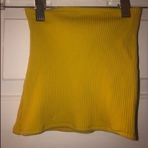 Yellow crop top